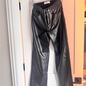 Abercrombie & Fitch Women’s Leather Pants Long Size 27.